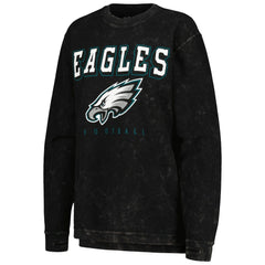 Philadelphia Eagles G-III 4Her by Carl Banks Women's Comfy Cord Pullover Sweatshirt Black - NFL