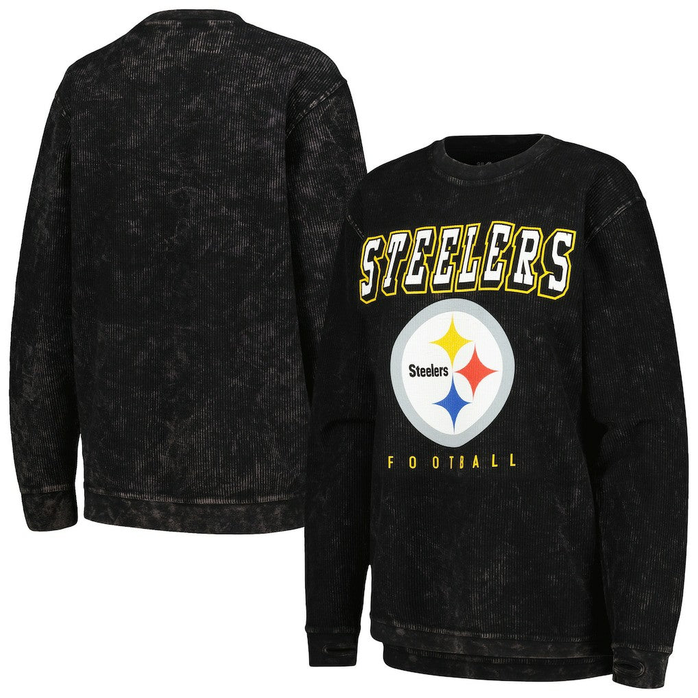 Pittsburgh Steelers G-III 4Her by Carl Banks Women's Comfy Cord Pullover Sweatshirt Black - NFL