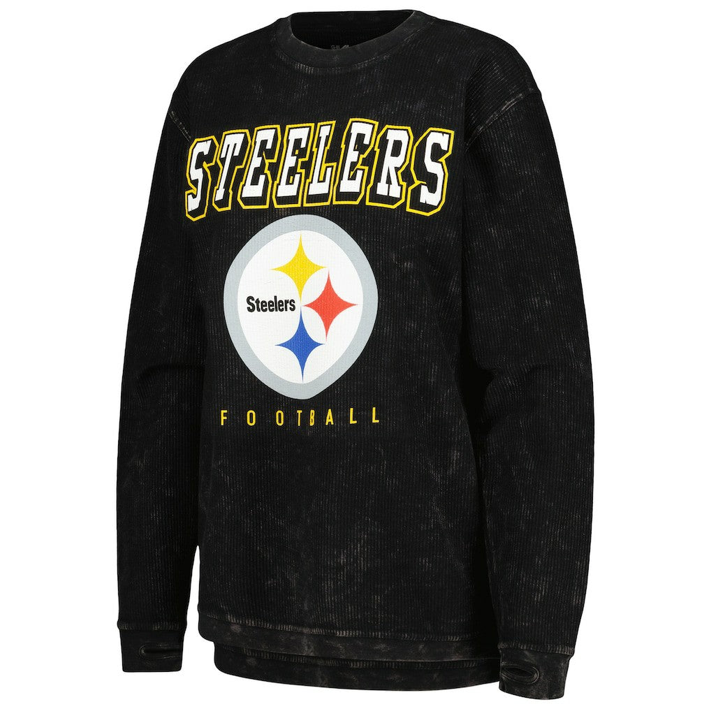 Pittsburgh Steelers G-III 4Her by Carl Banks Women's Comfy Cord Pullover Sweatshirt Black - NFL
