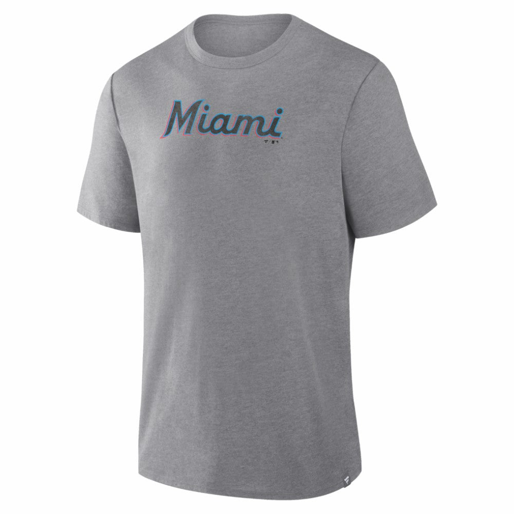 Miami Marlins Fanatics Play Tribute Tri-Blend T-Shirt Lifestyle
