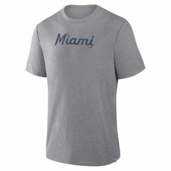 Miami Marlins Fanatics Play Tribute Tri-Blend T-Shirt Lifestyle