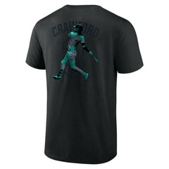 J.P. Crawford Seattle Mariners Double Play Name & Number T-Shirt Clearance