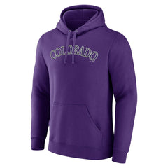 Colorado Rockies Official Wordmark Pullover Hoodie Lifestyle