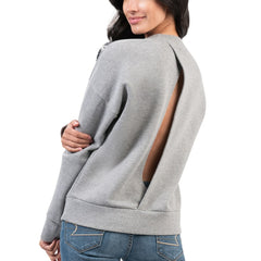 Los Angeles Kings - G-III 4Her by Carl Banks Women's Penalty Box Pullover Sweatshirt Gray