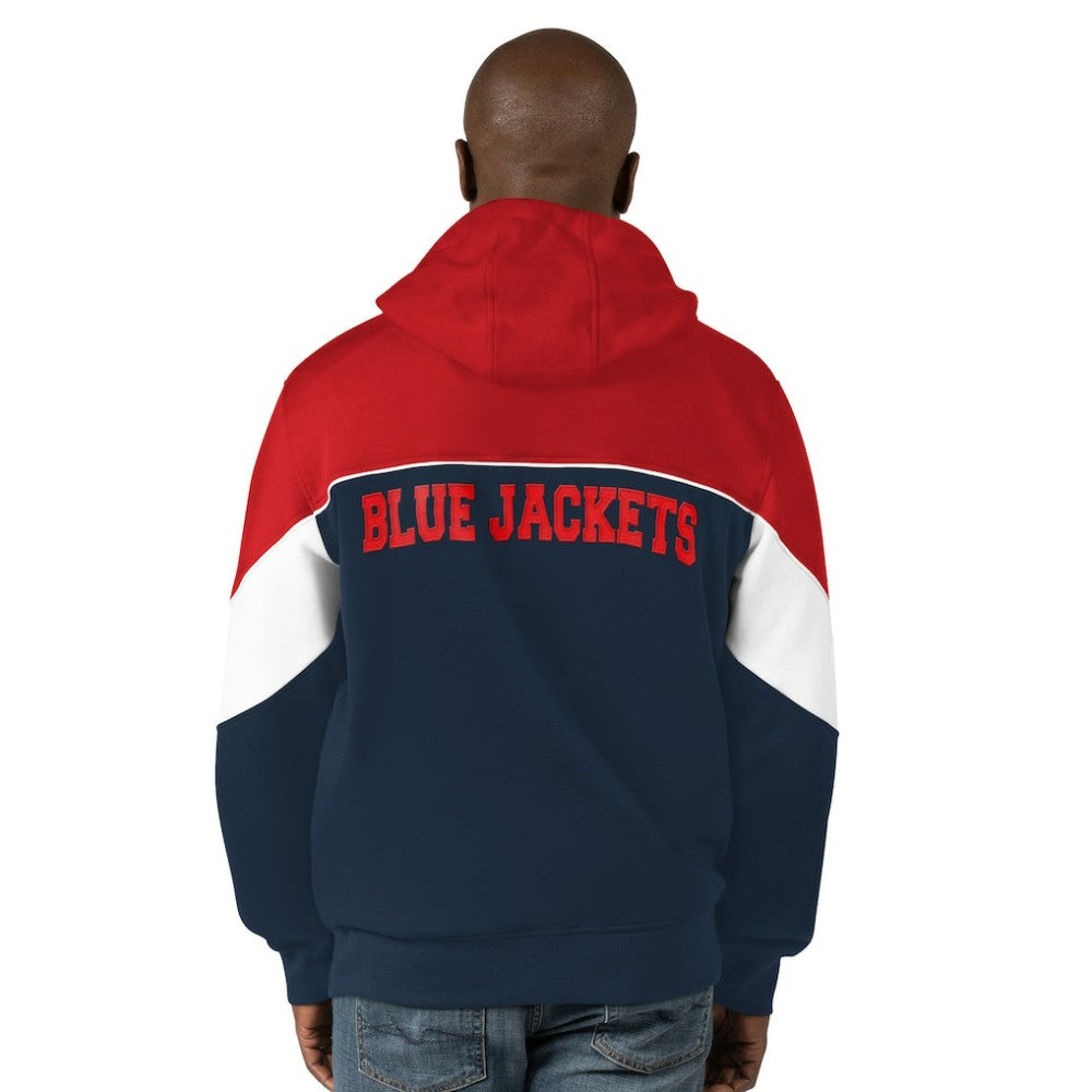 Columbus Blue Jackets - Starter Power Forward Full-Zip Hoodie Navy/Red