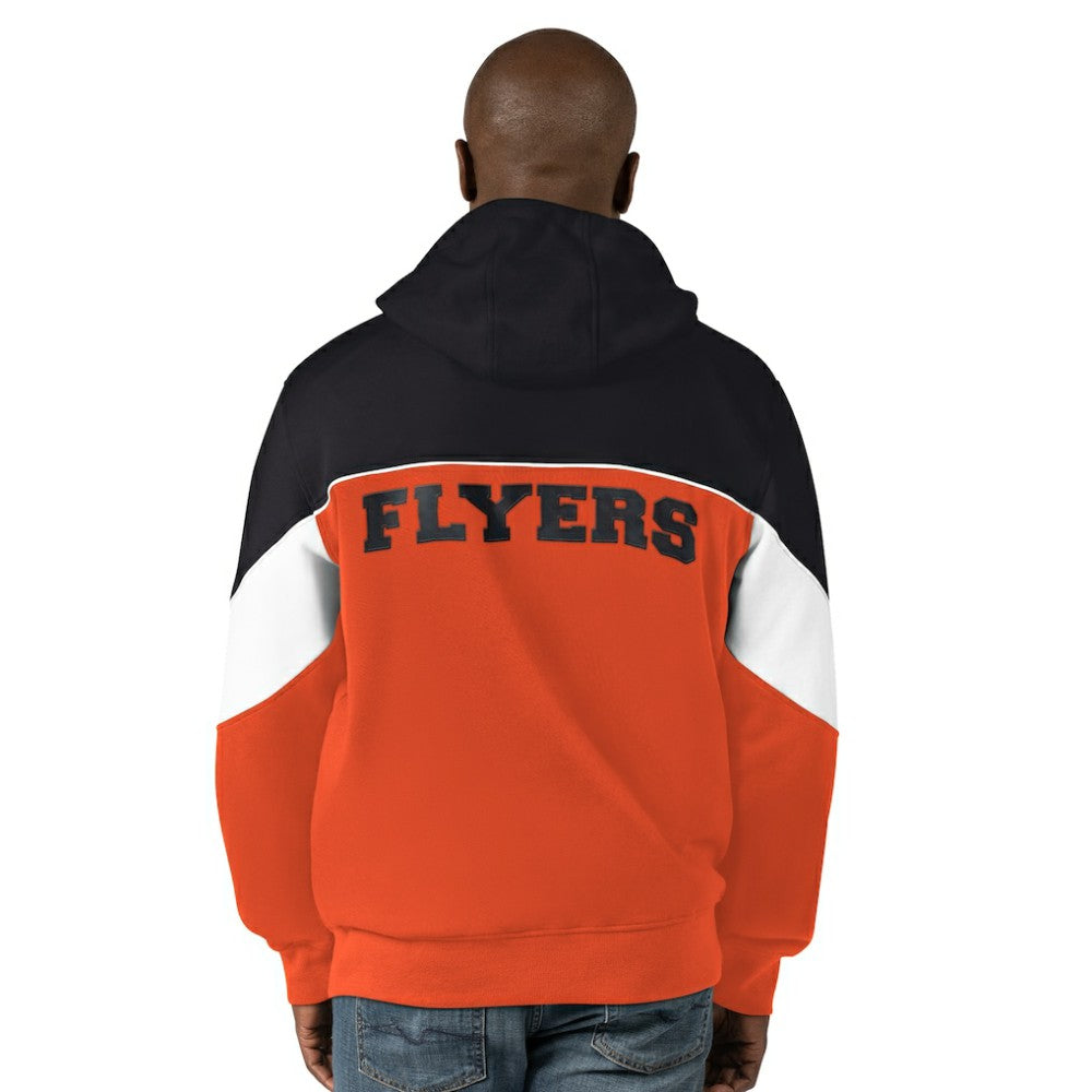 Philadelphia Flyers - Starter Power Forward Full-Zip Hoodie Black/Orange