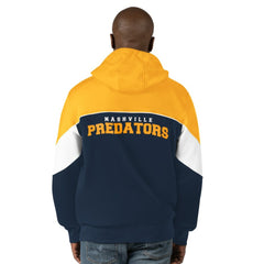 Nashville Predators - Starter Power Forward Full-Zip Hoodie Navy/Gold