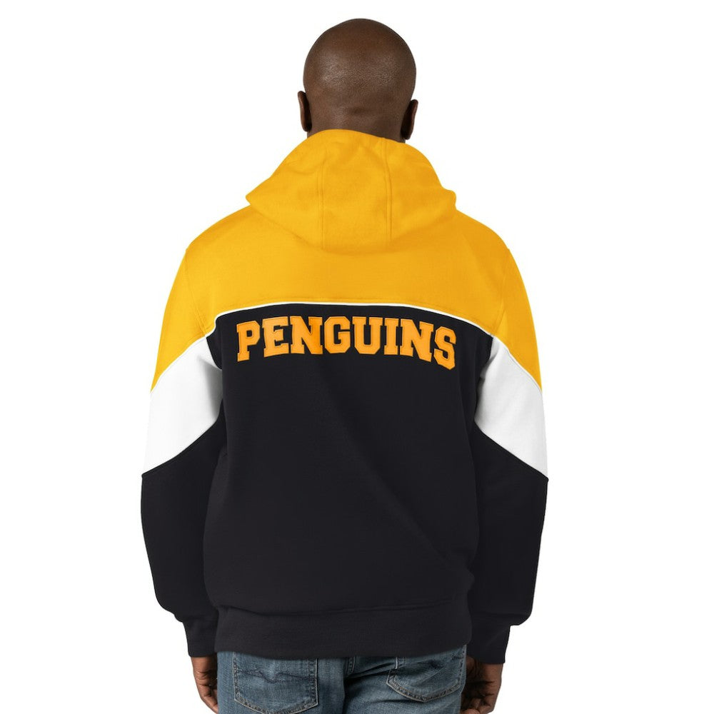 Pittsburgh Penguins Starter Power Forward Full-Zip Hoodie Black/Gold