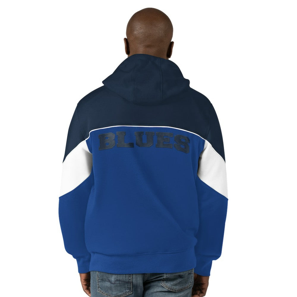 St. Louis Blues - Starter Power Forward Full-Zip Hoodie Blue/Navy