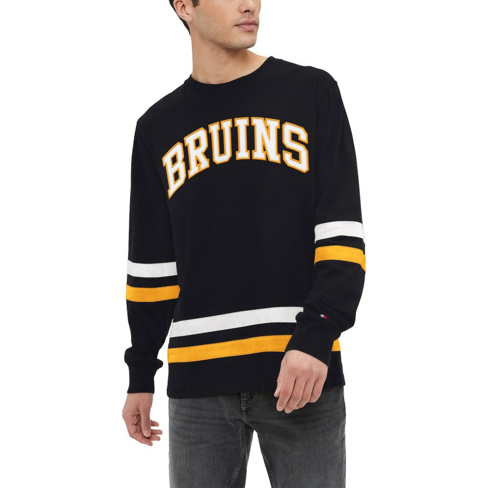 Boston Bruins Tommy Hilfiger Nolan Long Sleeve T-Shirt Black