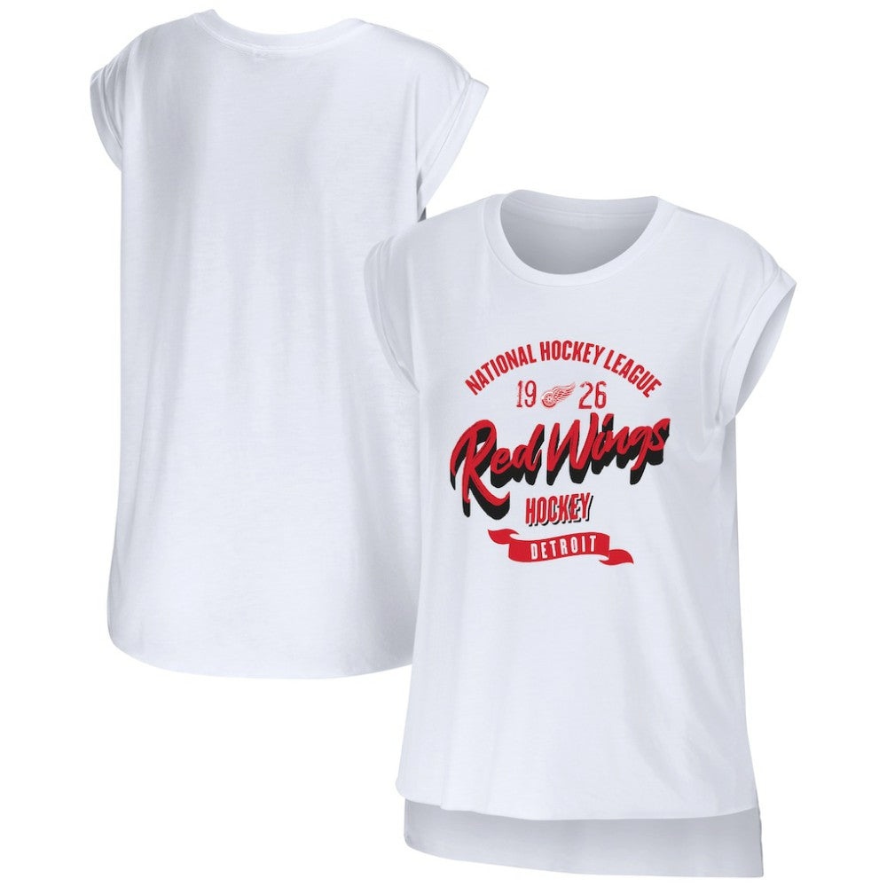 Detroit Red Wings - WEAR by Erin Andrews Women's Domestic Tank Top White