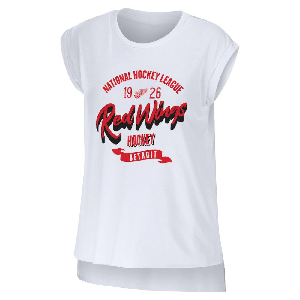 Detroit Red Wings - WEAR by Erin Andrews Women's Domestic Tank Top White