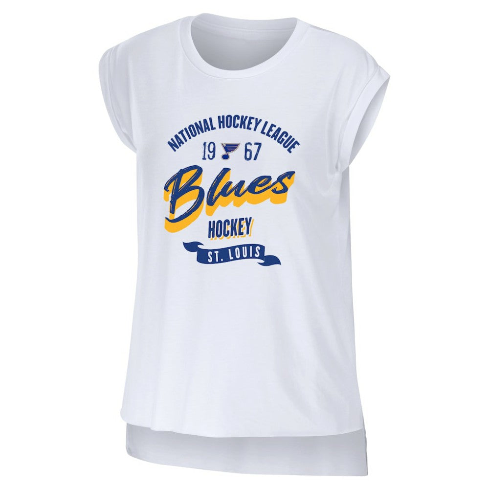 St. Louis Blues - WEAR by Erin Andrews Women's Domestic Tank Top White
