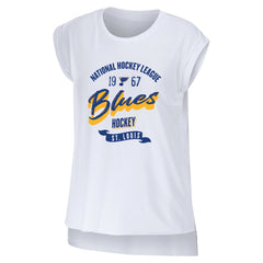 St. Louis Blues - WEAR by Erin Andrews Women's Domestic Tank Top White