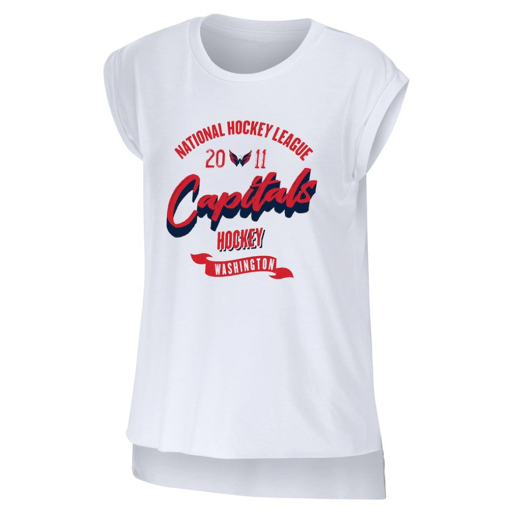 Washington Capitals WEAR by Erin Andrews Women's Domestic Tank Top White
