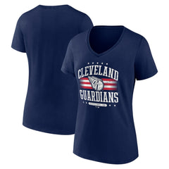 Cleveland Guardians Women's Americana Team V-Neck T-Shirt Lifestyle