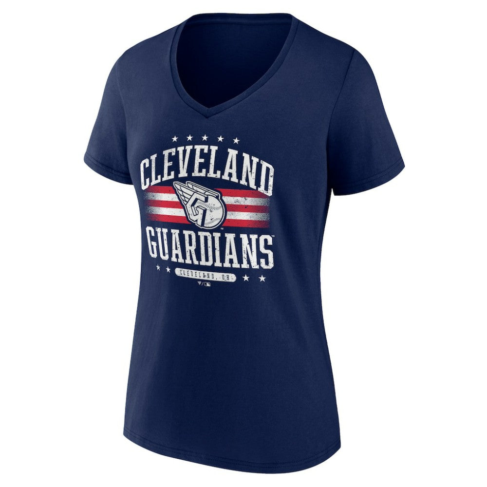 Cleveland Guardians Women's Americana Team V-Neck T-Shirt Lifestyle