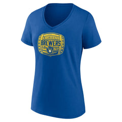 Milwaukee Brewers Women's Hometown Collection Barrel V-Neck T-Shirt On Sale