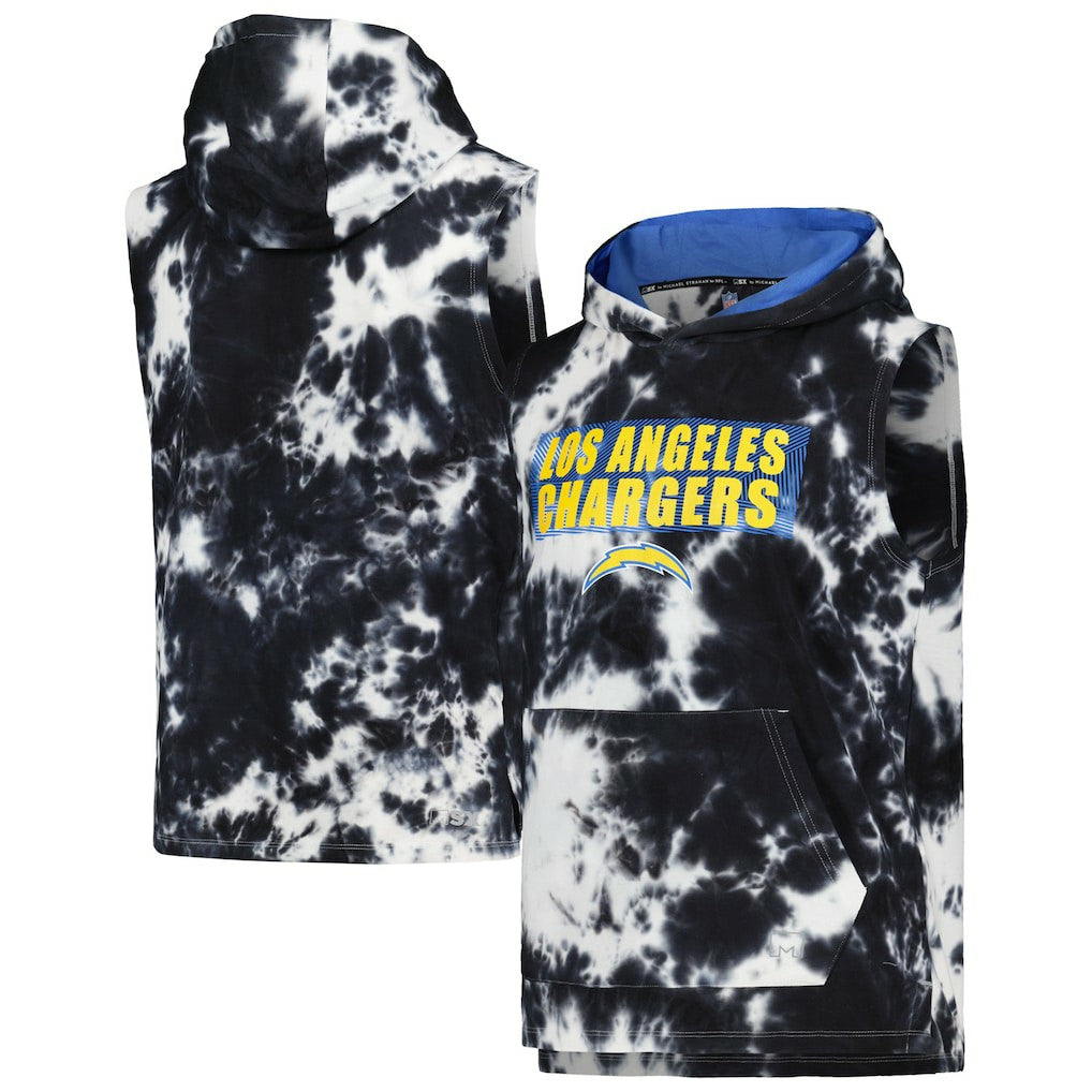 Los Angeles Chargers MSX by Michael Strahan Resistance Sleeveless Pullover Hoodie Black - NFL