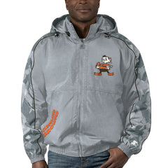 Cleveland Browns Starter Thursday Night Gridiron Throwback Full-Zip Jacket Gray - NFL