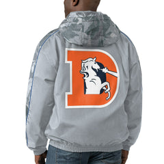 Denver Broncos Starter Thursday Night Gridiron Throwback Full-Zip Jacket Gray - NFL