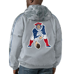 New England Patriots Starter Thursday Night Gridiron Throwback Full-Zip Jacket Gray - NFL
