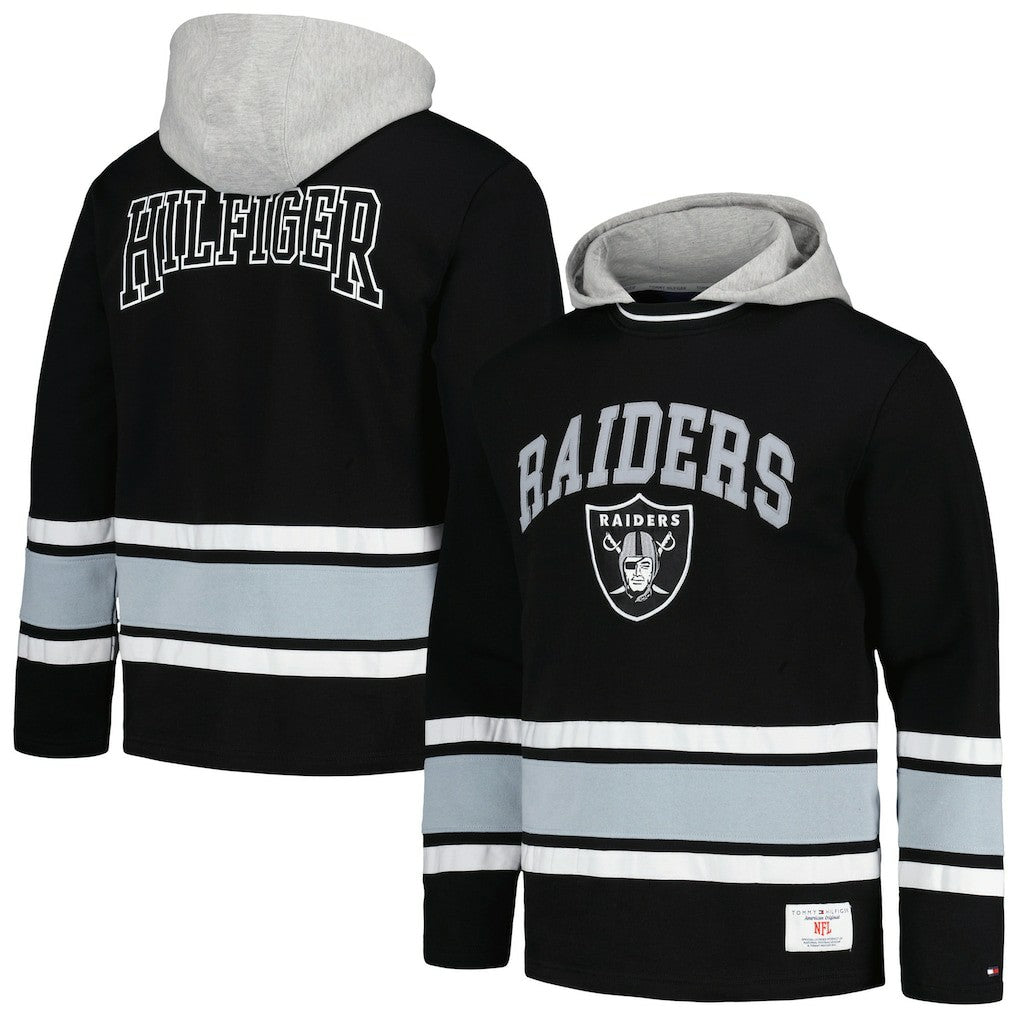 Las Vegas Raiders Tommy Hilfiger Ivan Fashion Pullover Hoodie Black - NFL