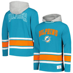 Miami Dolphins Tommy Hilfiger Ivan Fashion Pullover Hoodie Aqua - NFL
