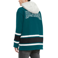 Philadelphia Eagles Tommy Hilfiger Ivan Fashion Pullover Hoodie Midnight Green - NFL