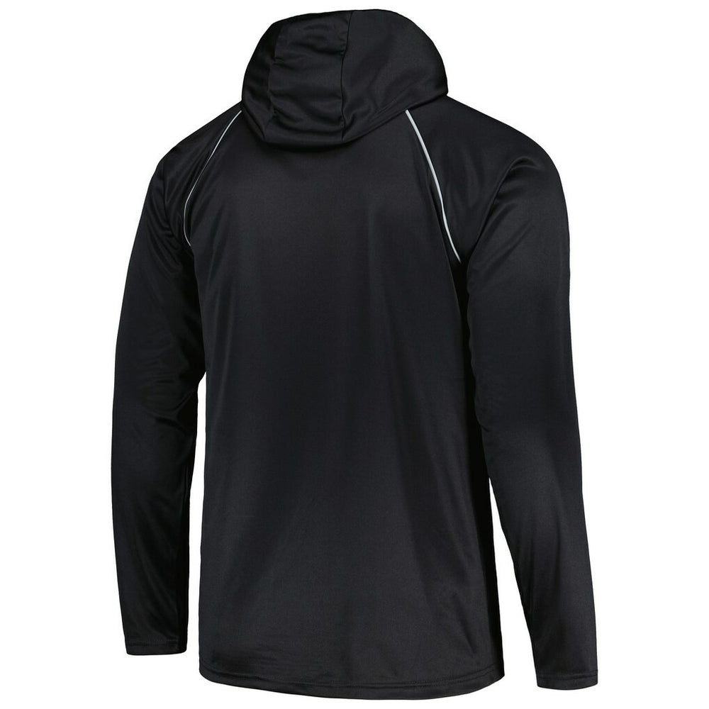 Las Vegas Raiders Starter Gridiron Classics Throwback Raglan Long Sleeve Hooded T-Shirt Black - NFL