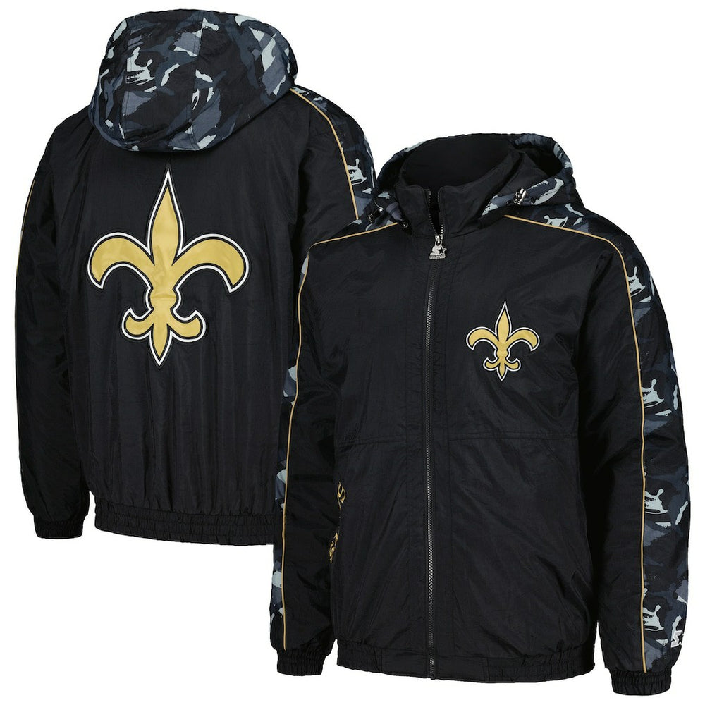 New Orleans Saints Starter Thursday Night Gridiron Full-Zip Hoodie Black - NFL