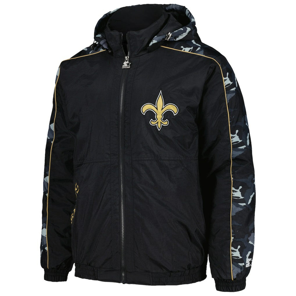 New Orleans Saints Starter Thursday Night Gridiron Full-Zip Hoodie Black - NFL