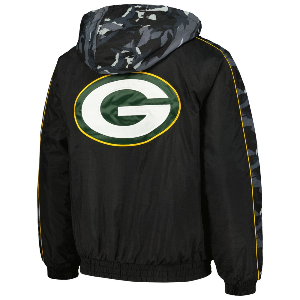 Green Bay Packers Starter Thursday Night Gridiron Full-Zip Hoodie Black - NFL