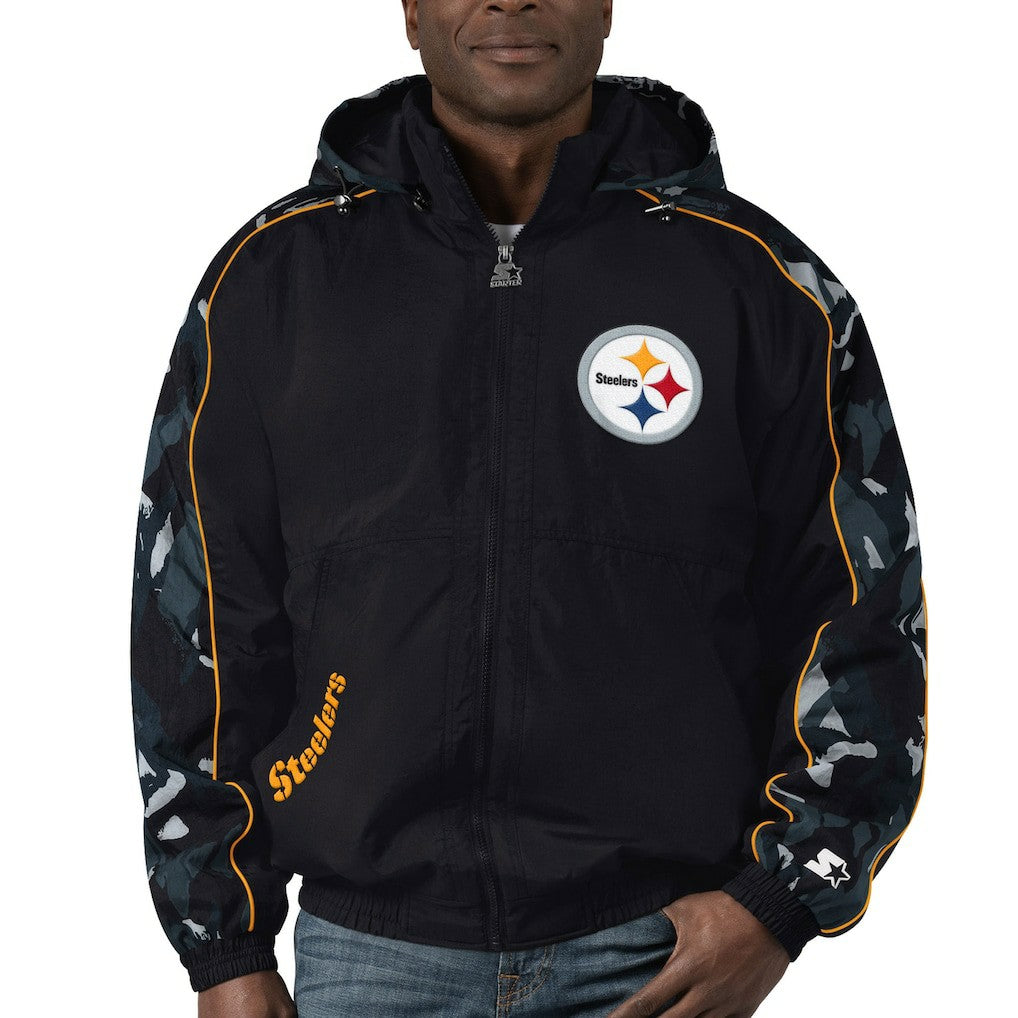 Pittsburgh Steelers Starter Thursday Night Gridiron Full-Zip Hoodie Black - NFL