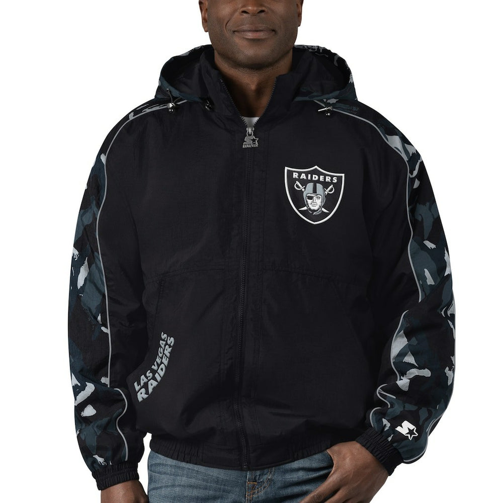 Las Vegas Raiders Starter Thursday Night Gridiron Full-Zip Hoodie Black - NFL