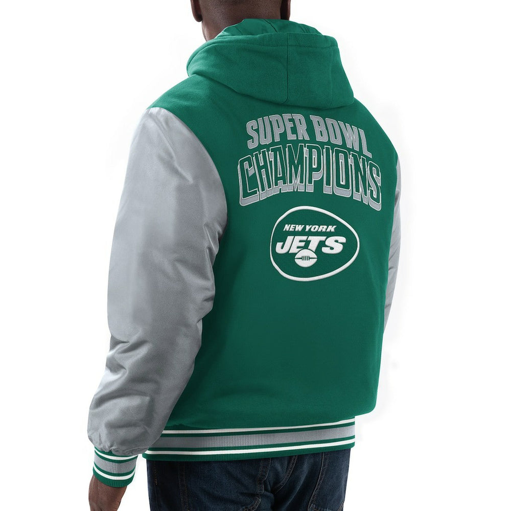 New York Jets G-III Sports by Carl Banks Player Option Full-Zip Hoodie Green/Gray - NFL