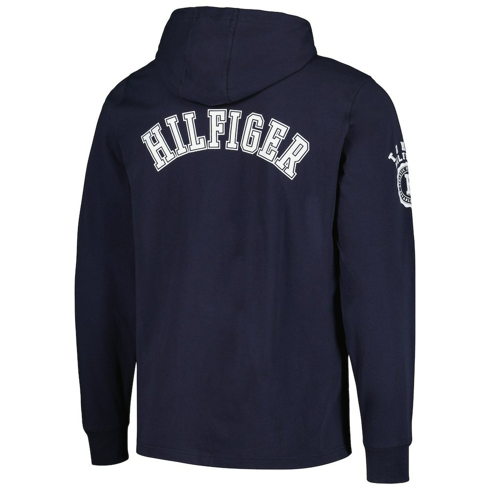 Chicago Bears Tommy Hilfiger Morgan Long Sleeve Hoodie T-Shirt Navy - NFL