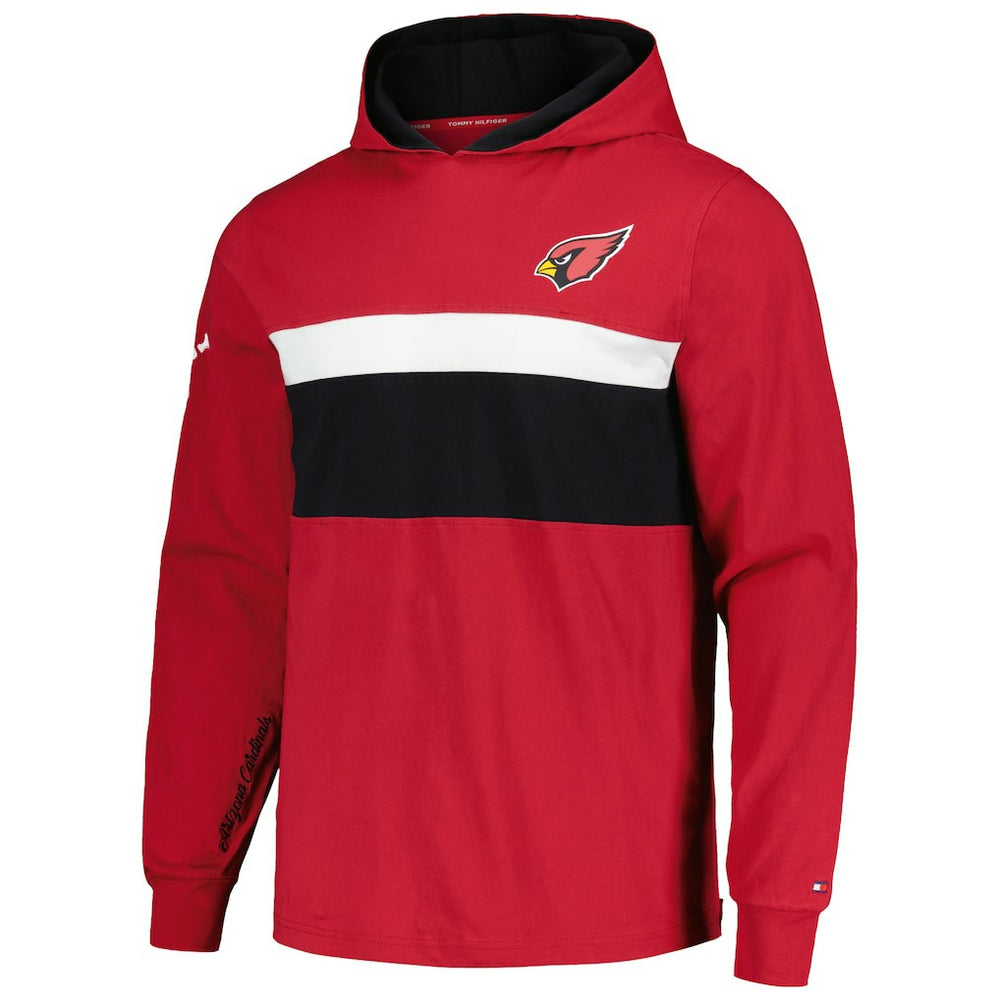 Arizona Cardinals Tommy Hilfiger Morgan Long Sleeve Hoodie T-Shirt Cardinal - NFL