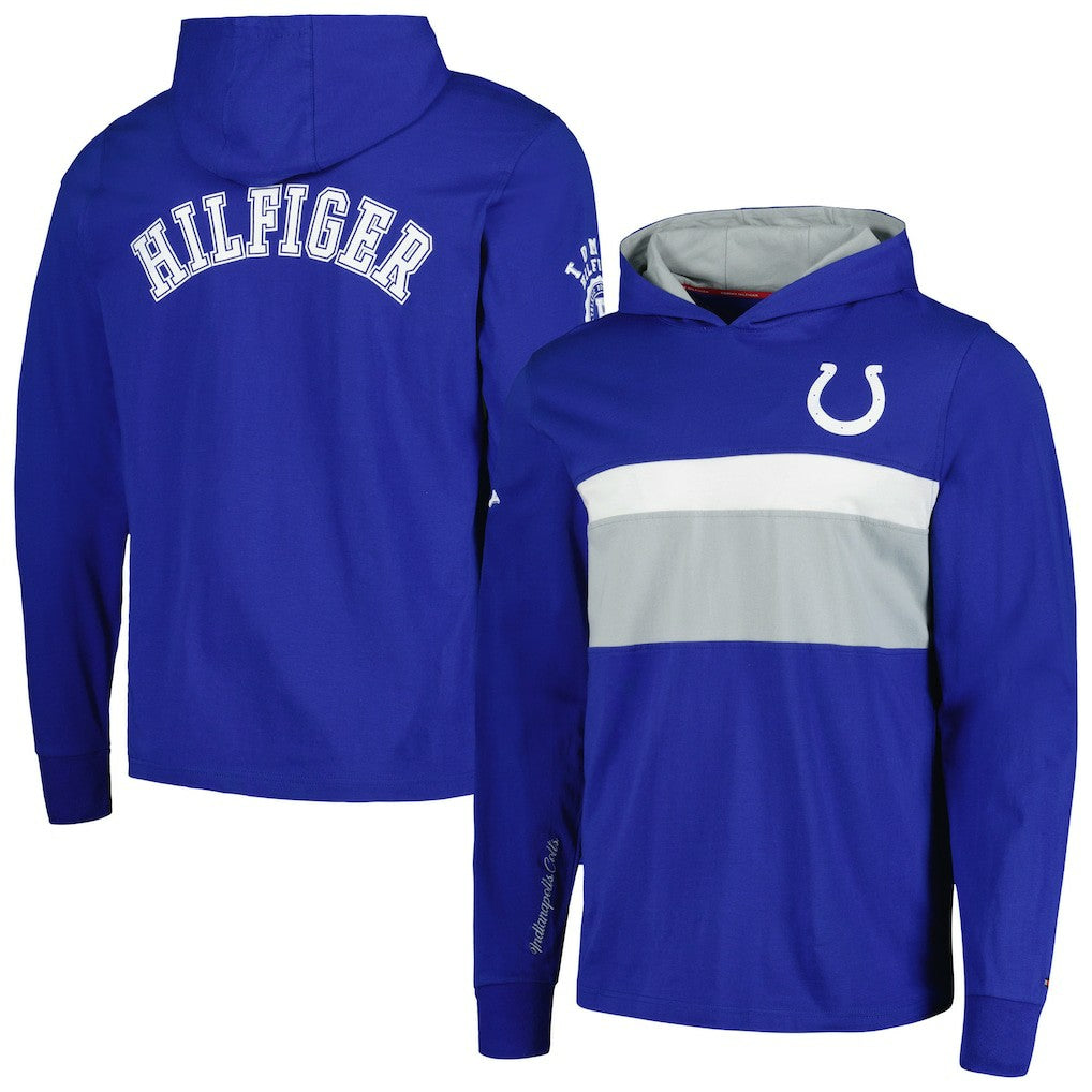 Indianapolis Colts Tommy Hilfiger Morgan Long Sleeve Hoodie T-Shirt Royal - NFL