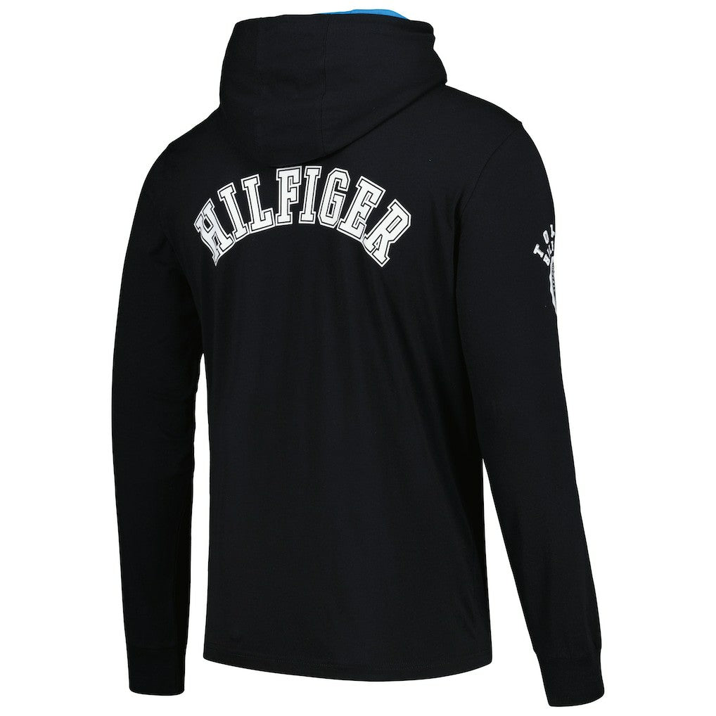 Carolina Panthers Tommy Hilfiger Morgan Long Sleeve Hoodie T-Shirt Black - NFL
