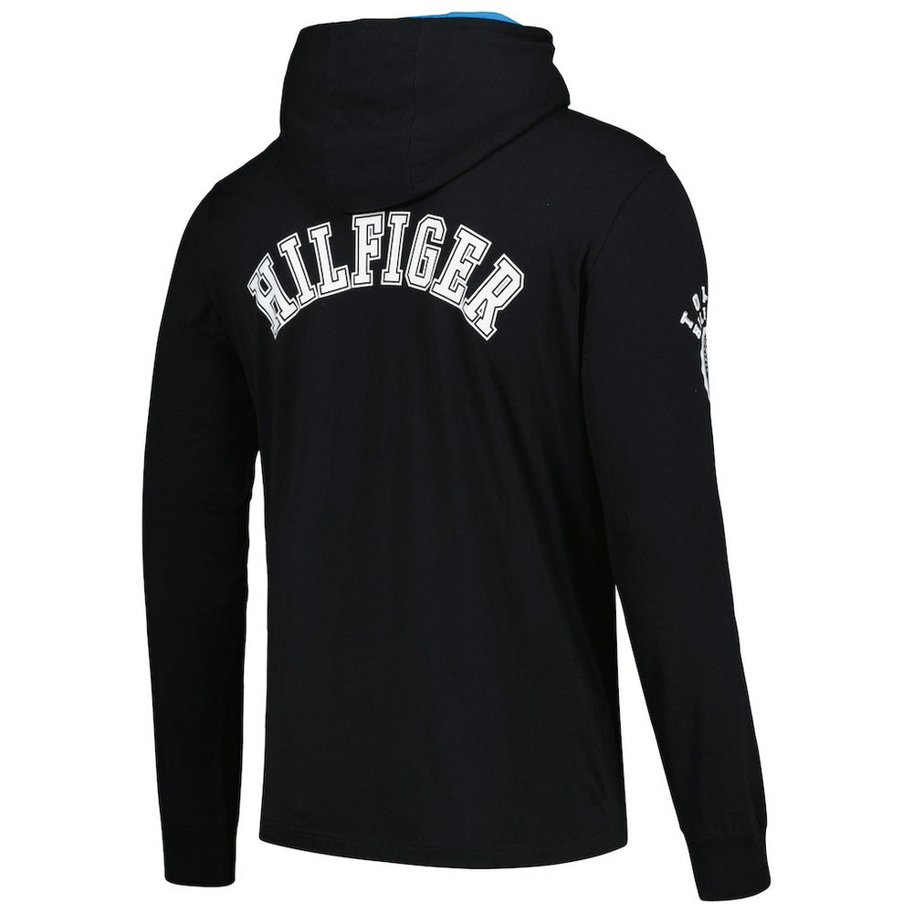 Carolina Panthers Tommy Hilfiger Morgan Long Sleeve Hoodie T-Shirt Black - NFL