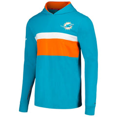 Miami Dolphins Tommy Hilfiger Morgan Long Sleeve Hoodie T-Shirt Aqua - NFL