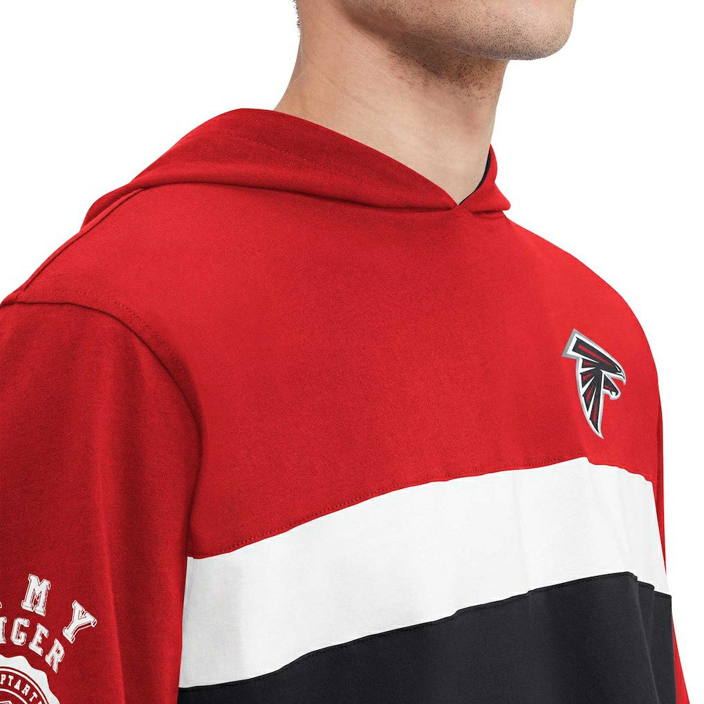 Atlanta Falcons Tommy Hilfiger Morgan Long Sleeve Hoodie T-Shirt Red - NFL