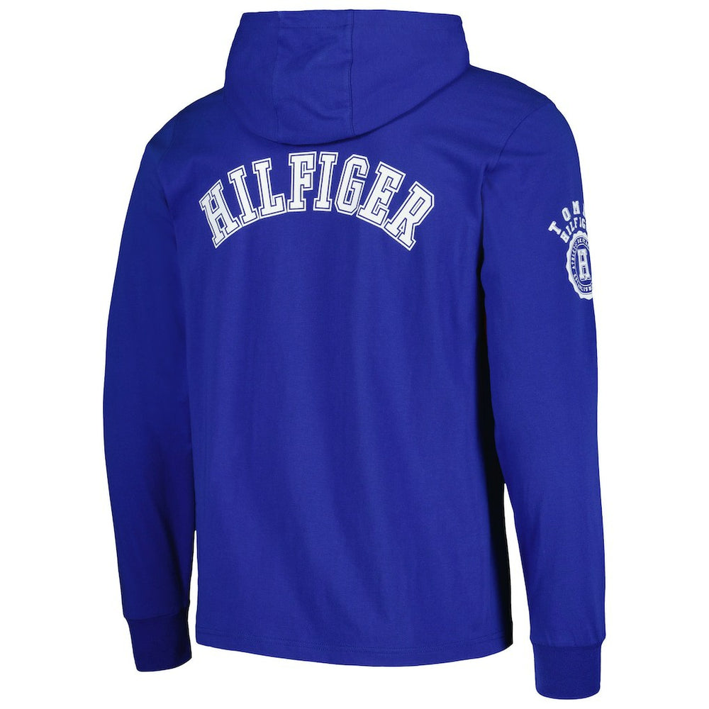New York Giants Tommy Hilfiger Morgan Long Sleeve Hoodie T-Shirt Royal - NFL