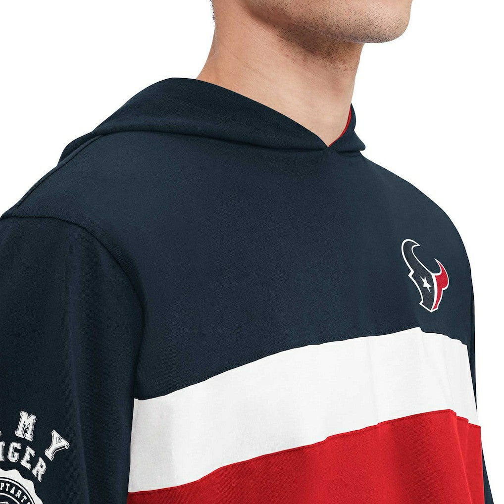 Houston Texans Tommy Hilfiger Morgan Long Sleeve Hoodie T-Shirt Navy - NFL