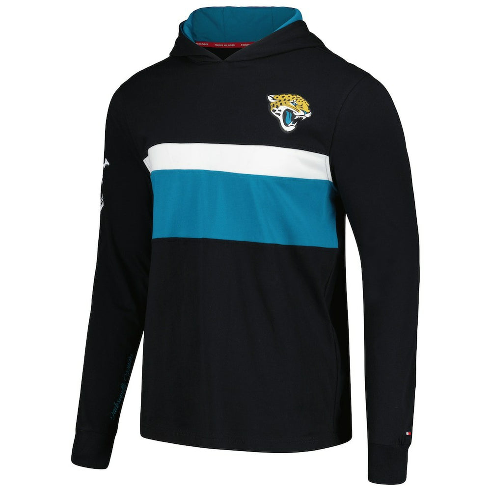 Jacksonville Jaguars Tommy Hilfiger Morgan Long Sleeve Hoodie T-Shirt Black - NFL