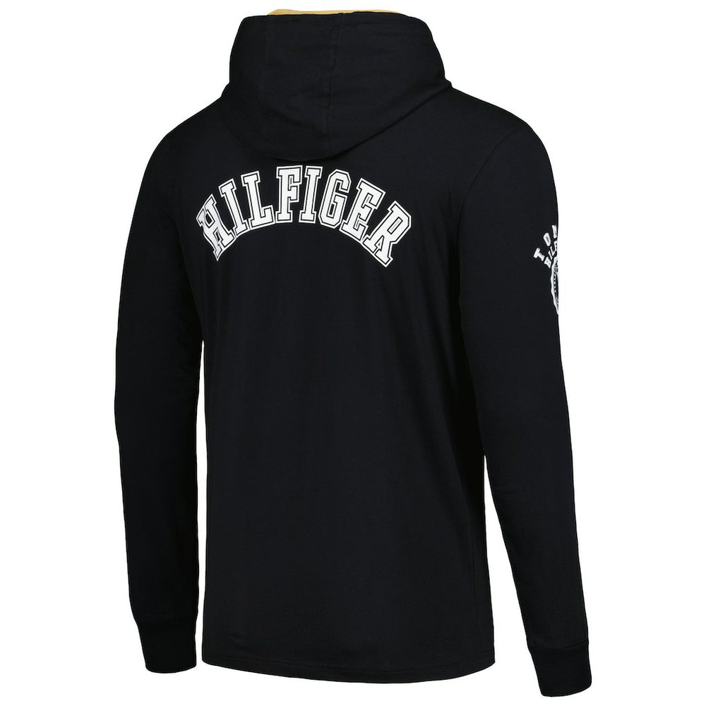New Orleans Saints Tommy Hilfiger Morgan Long Sleeve Hoodie T-Shirt Black - NFL
