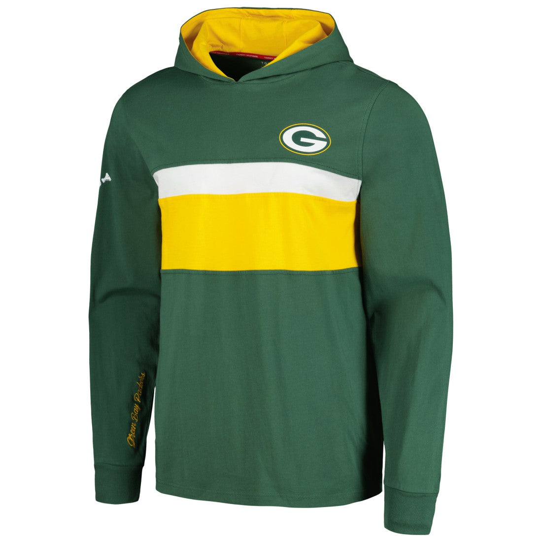Green Bay Packers Tommy Hilfiger Morgan Long Sleeve Hoodie T-Shirt Green - NFL