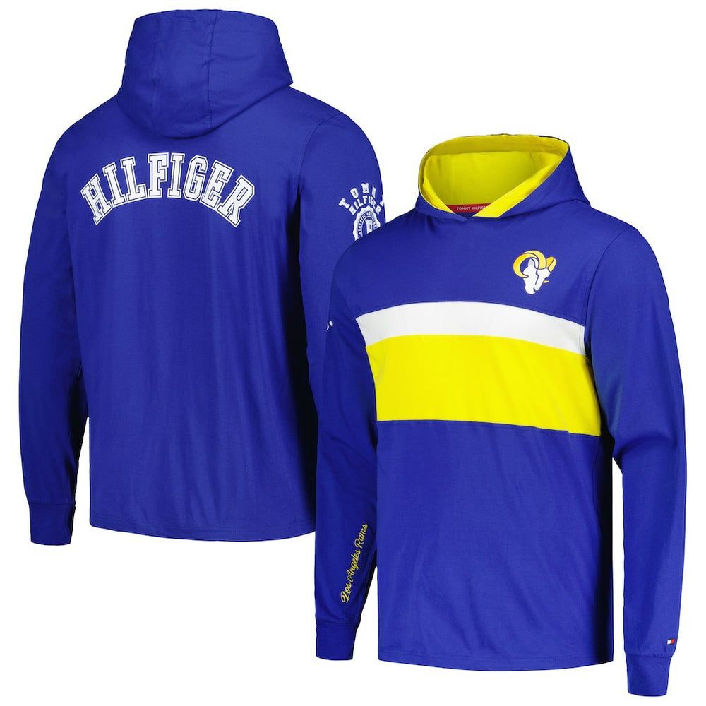 Los Angeles Rams Tommy Hilfiger Morgan Long Sleeve Hoodie T-Shirt Royal - NFL