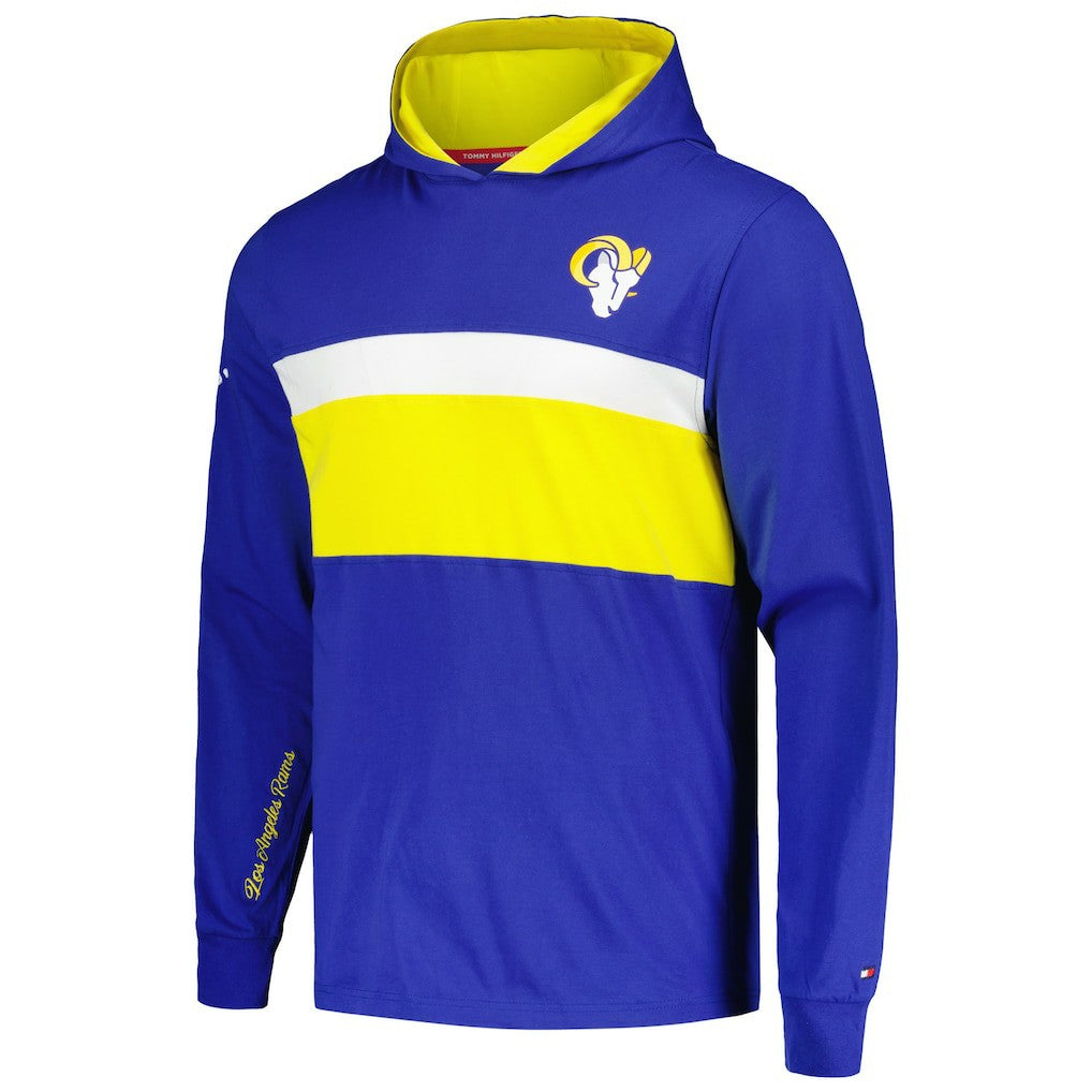 Los Angeles Rams Tommy Hilfiger Morgan Long Sleeve Hoodie T-Shirt Royal - NFL